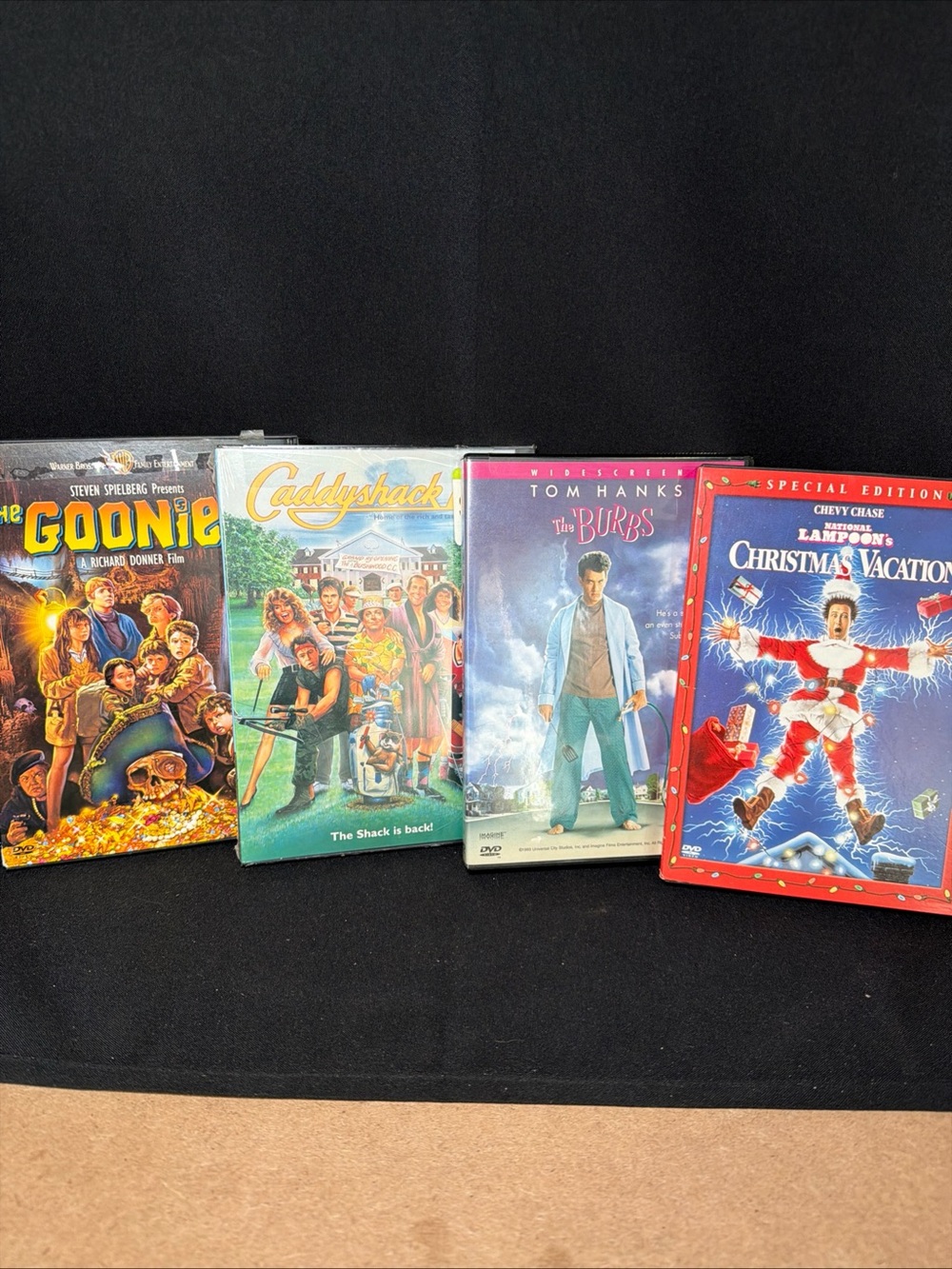 Lot Of 5 80’s DVD Movies Goonies Sealed Caddyshack The Burbs Christmas Vacation